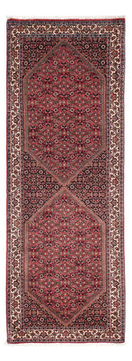 Alfombra de pasillo Alfombra persa - Bidjar - 219 x 79 cm - rojo oscuro