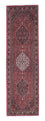 Alfombra de pasillo Alfombra persa - Bidjar - 243 x 70 cm - rojo claro