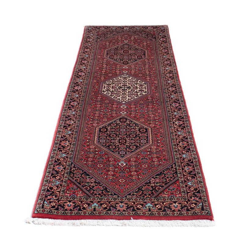 Alfombra de pasillo Alfombra persa - Bidjar - 243 x 70 cm - rojo claro