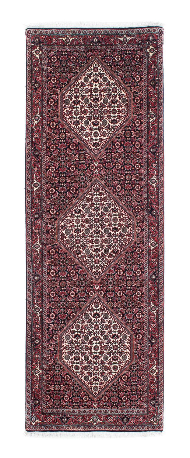 Alfombra de pasillo Alfombra persa - Bidjar - 214 x 73 cm - azul oscuro