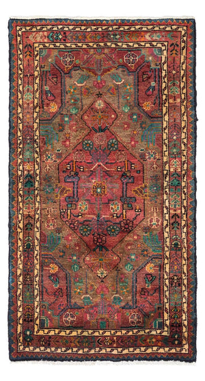Alfombra persa - Clásica - 140 x 77 cm - rojo claro