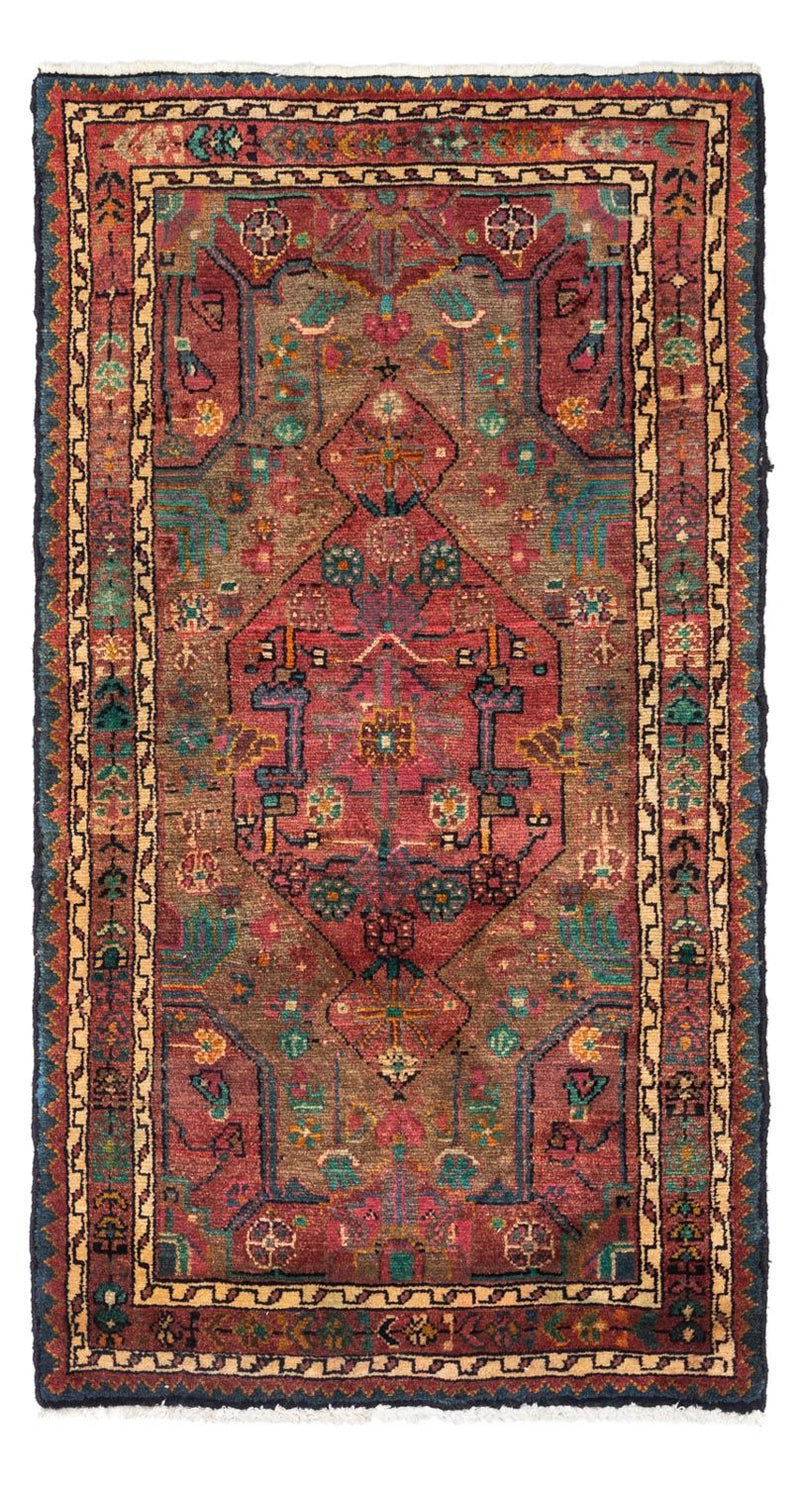 Alfombra persa - Clásica - 140 x 77 cm - rojo claro