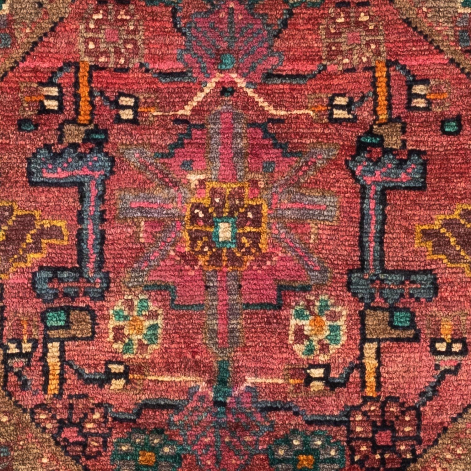 Alfombra persa - Clásica - 140 x 77 cm - rojo claro