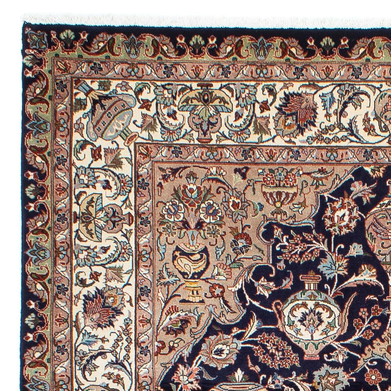 Alfombra persa - Clásica - 292 x 195 cm - azul oscuro
