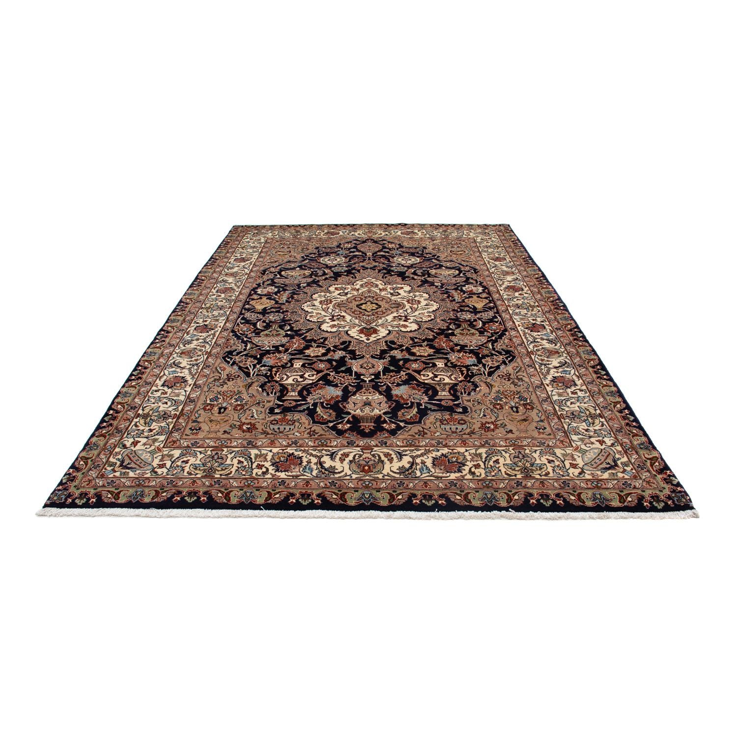 Alfombra persa - Clásica - 292 x 195 cm - azul oscuro