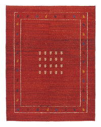 Alfombra Gabbeh - Persa - 194 x 146 cm - rojo