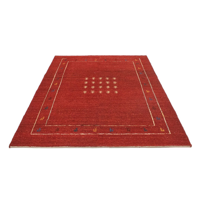 Alfombra Gabbeh - Persa - 194 x 146 cm - rojo