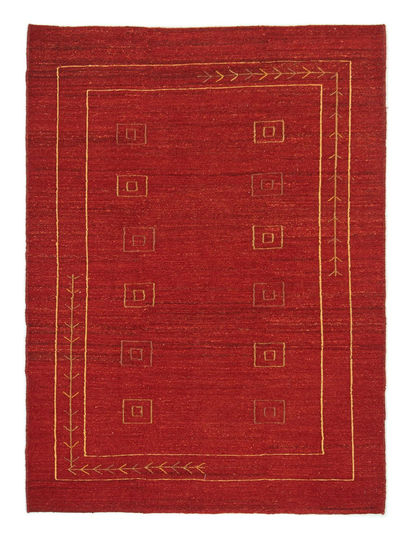 Alfombra Gabbeh - Persa - 196 x 143 cm - rojo