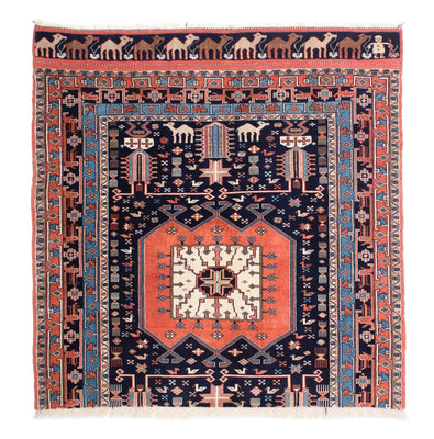 Alfombra persa - Clásica - 152 x 114 cm - azul oscuro