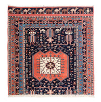 Alfombra persa - Clásica - 152 x 114 cm - azul oscuro