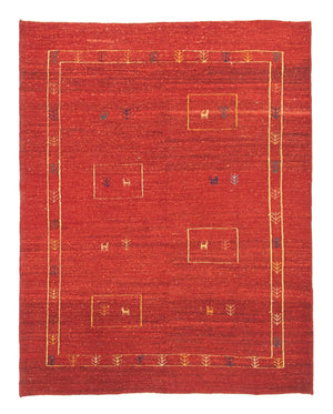Alfombra Gabbeh - Persa - 190 x 150 cm - rojo