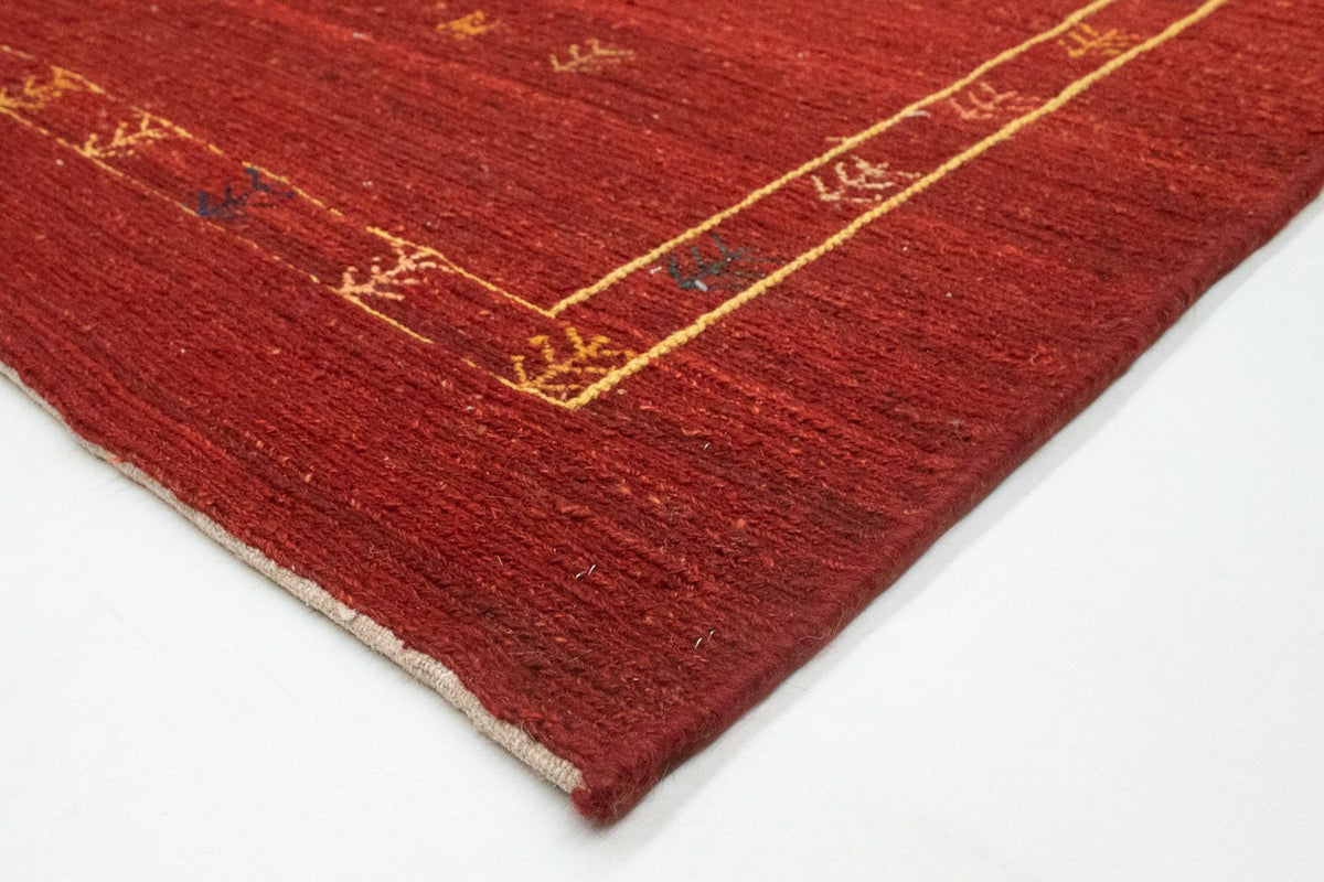 Alfombra Gabbeh - Persa - 190 x 150 cm - rojo