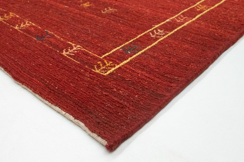 Alfombra Gabbeh - Persa - 190 x 150 cm - rojo