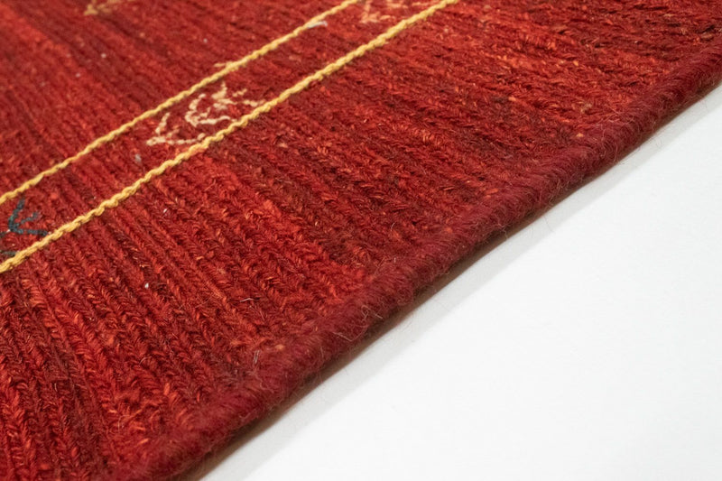 Alfombra Gabbeh - Persa - 190 x 150 cm - rojo