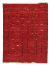 Alfombra Gabbeh - Persa - 200 x 150 cm - rojo