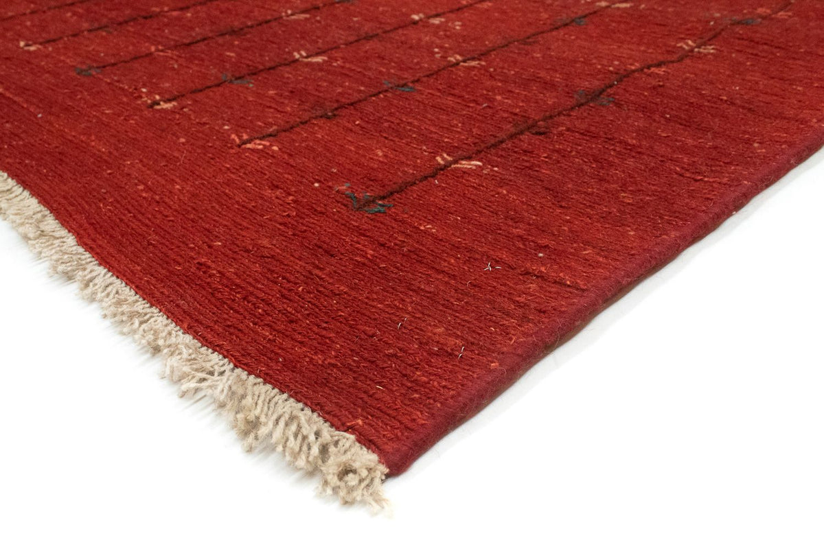 Alfombra Gabbeh - Persa - 200 x 150 cm - rojo