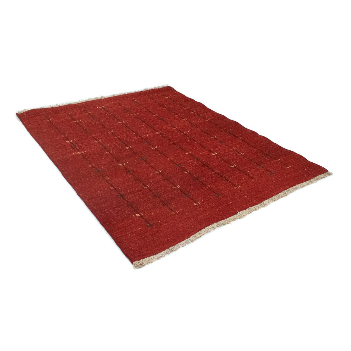 Alfombra Gabbeh - Persa - 200 x 150 cm - rojo