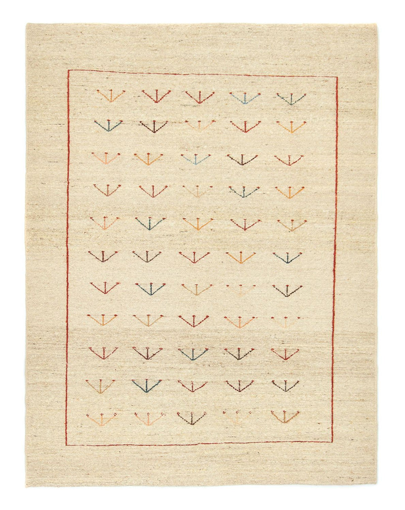 Alfombra Gabbeh - Persa - 195 x 144 cm - beige