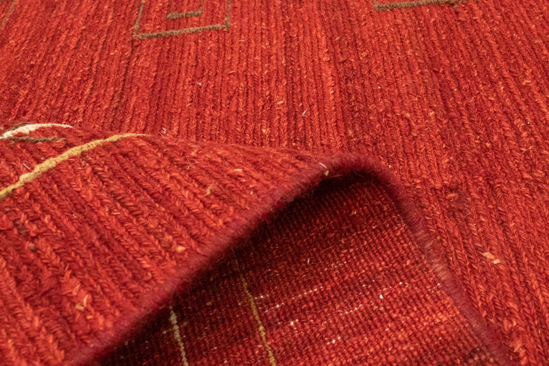 Alfombra Gabbeh - Persa - 197 x 144 cm - rojo