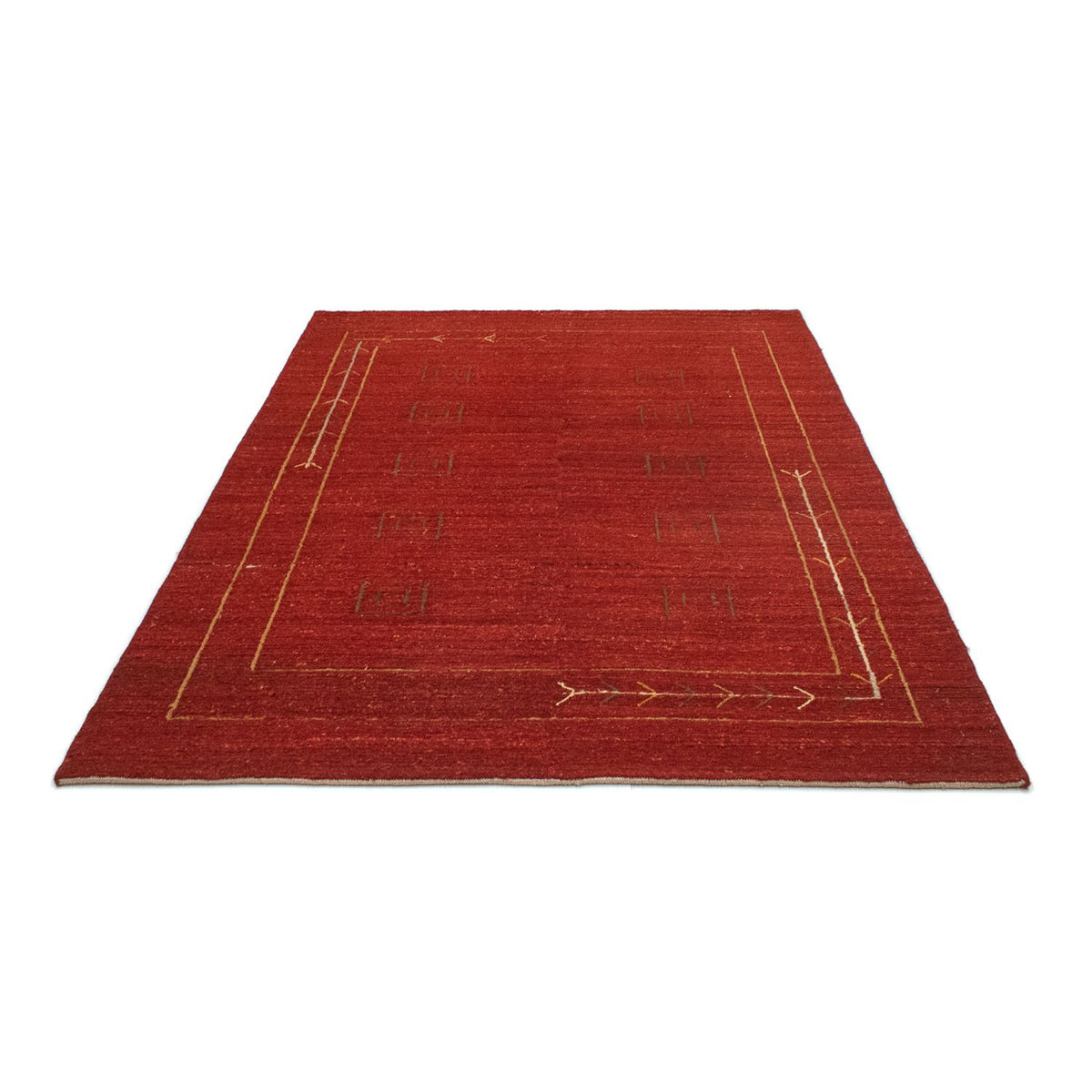 Alfombra Gabbeh - Persa - 197 x 144 cm - rojo