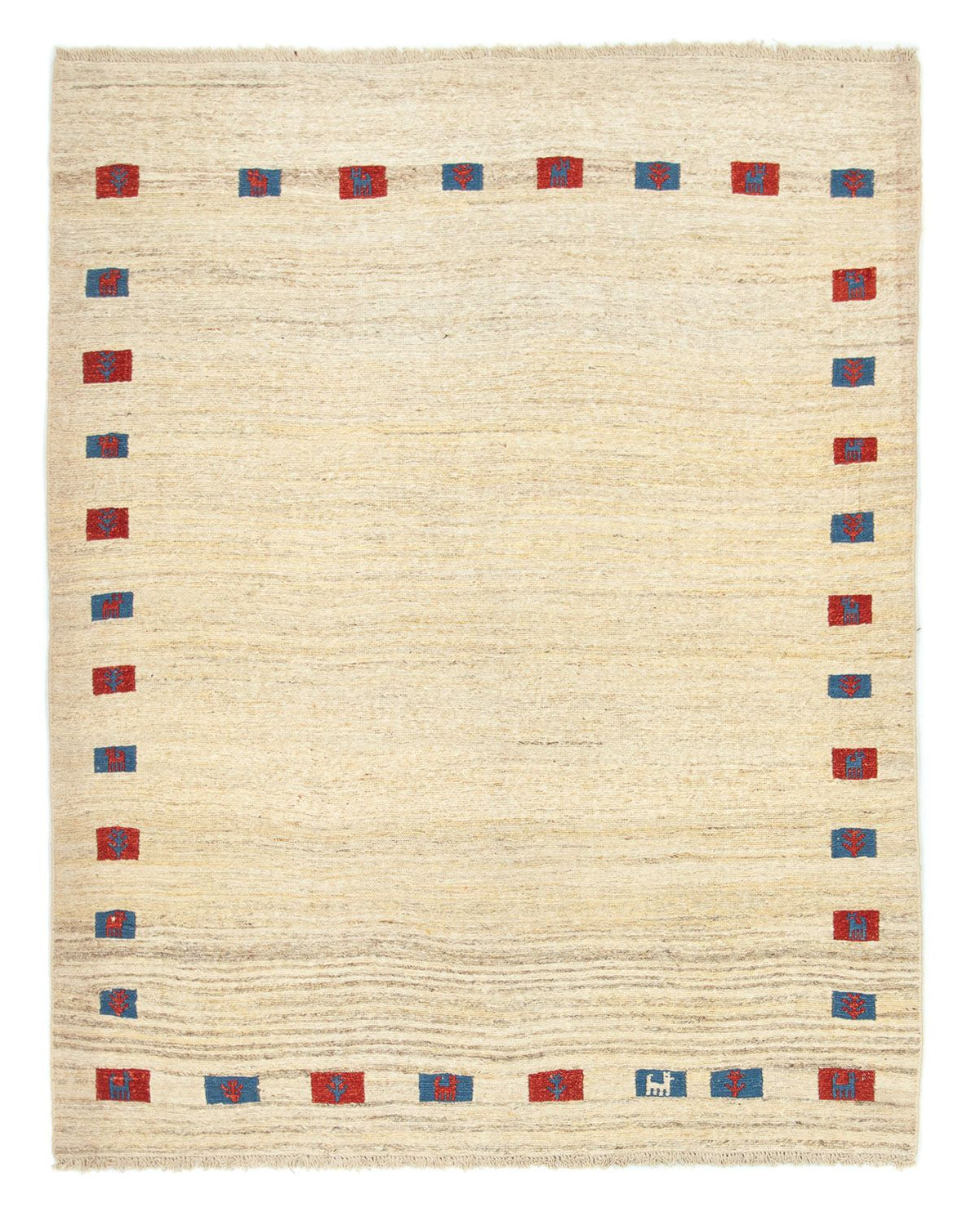 Alfombra Gabbeh - Persa - 196 x 156 cm - beige