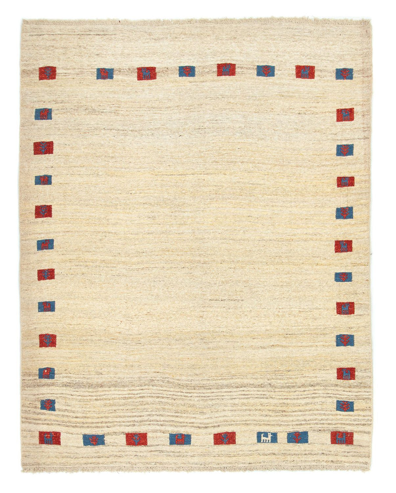 Alfombra Gabbeh - Persa - 196 x 156 cm - beige