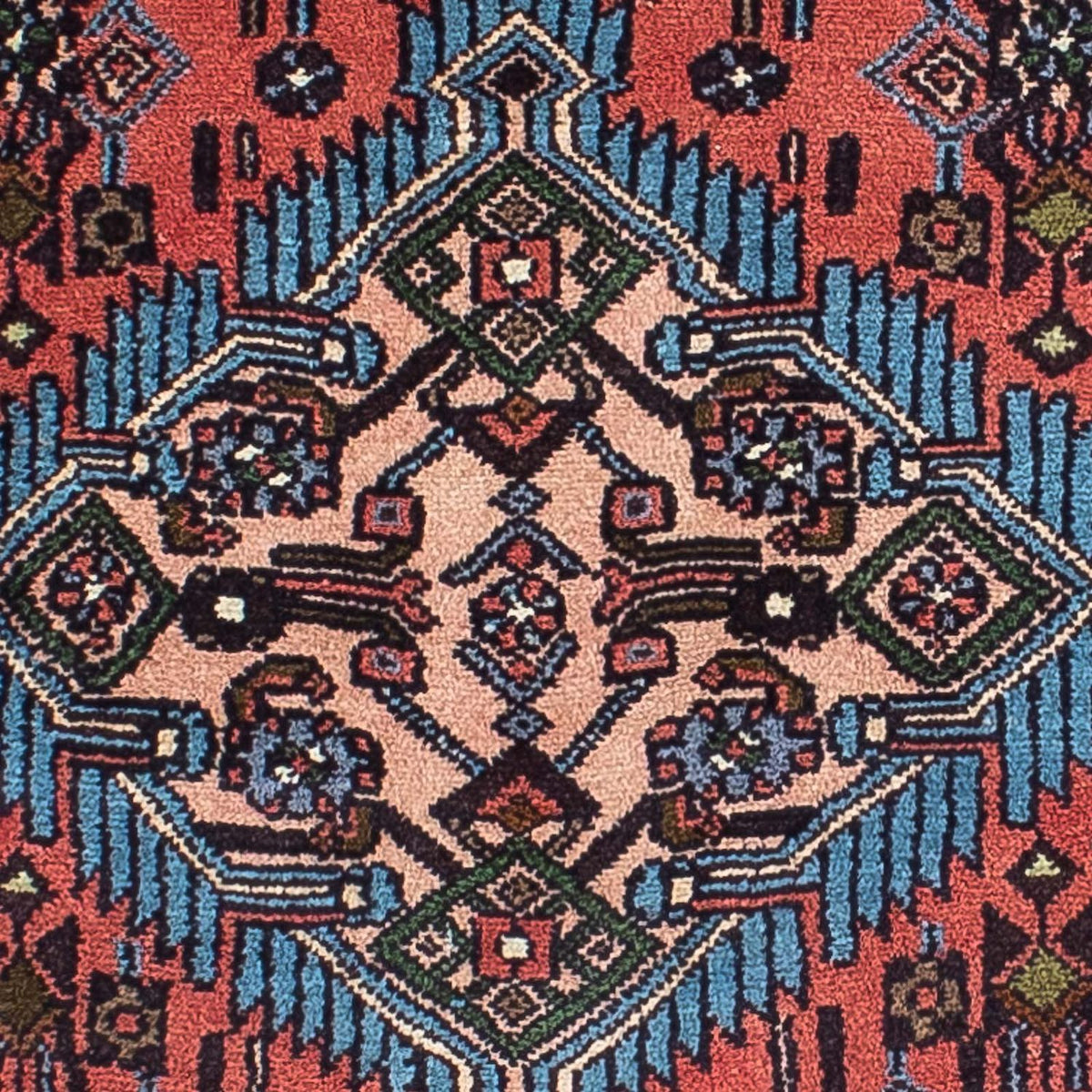 Alfombra de pasillo Alfombra persa - Nómada - 280 x 80 cm - rojo claro