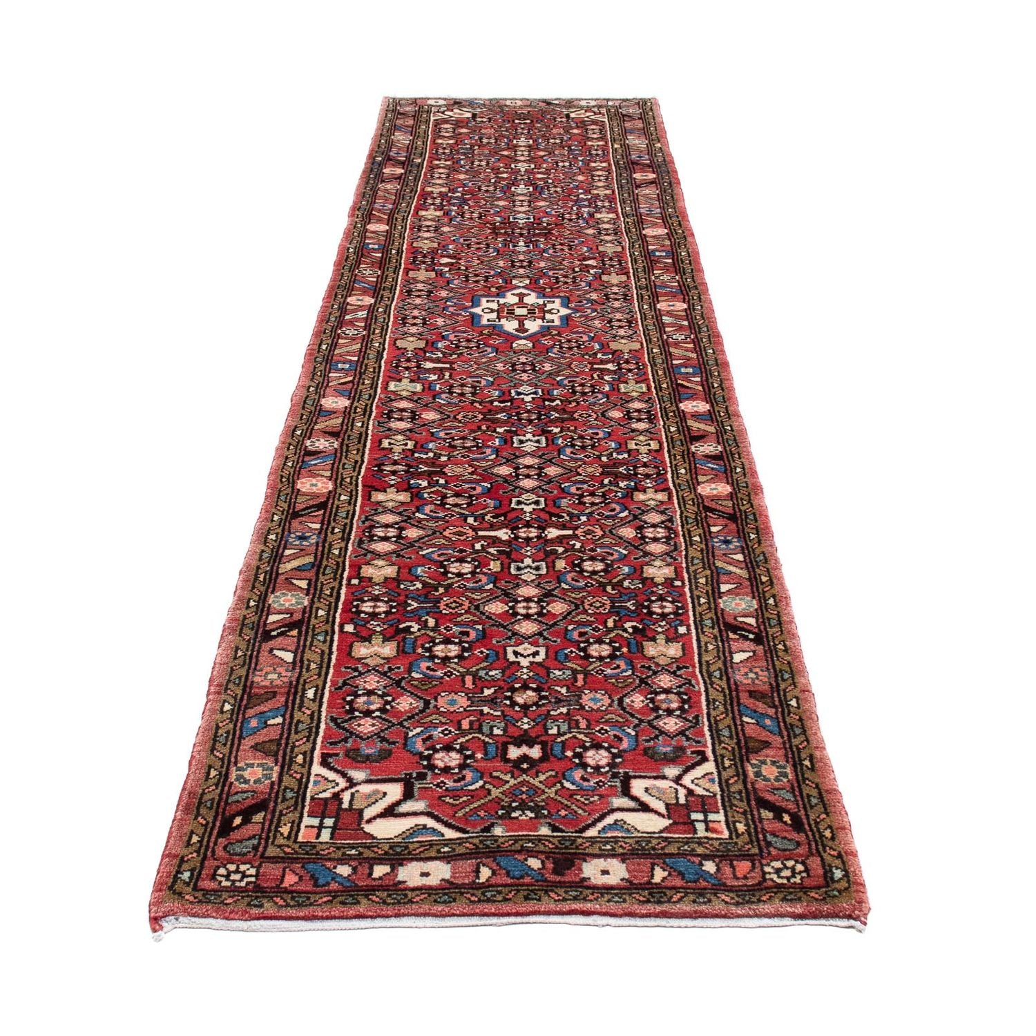 Alfombra de pasillo Alfombra persa - Nómada - 327 x 80 cm - rojo claro