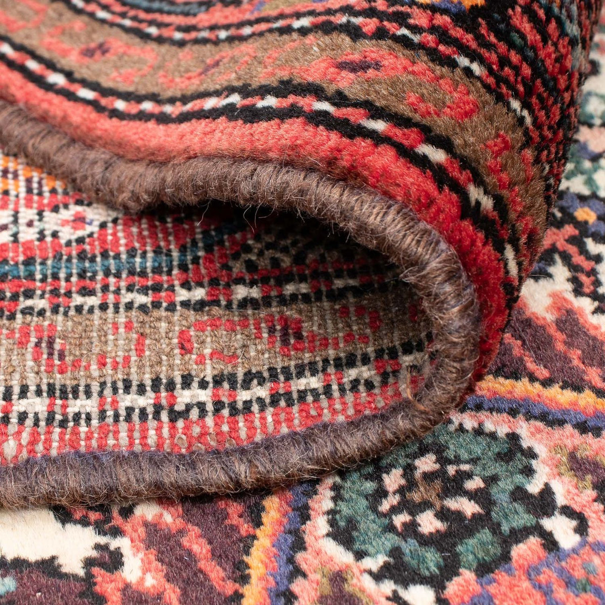 Alfombra de pasillo Alfombra persa - Nómada - 284 x 83 cm - beige