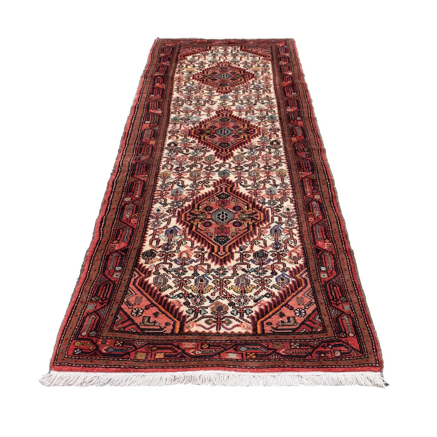 Alfombra de pasillo Alfombra persa - Nómada - 284 x 83 cm - beige