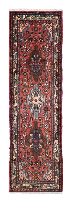 Alfombra de pasillo Alfombra persa - Nómada - 278 x 80 cm - rojo claro