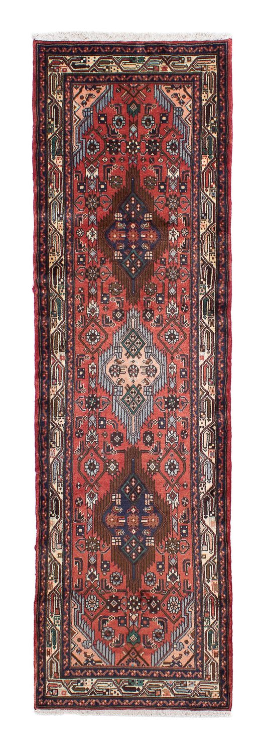 Alfombra de pasillo Alfombra persa - Nómada - 278 x 80 cm - rojo claro