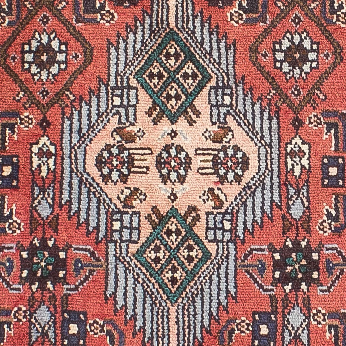 Alfombra de pasillo Alfombra persa - Nómada - 278 x 80 cm - rojo claro