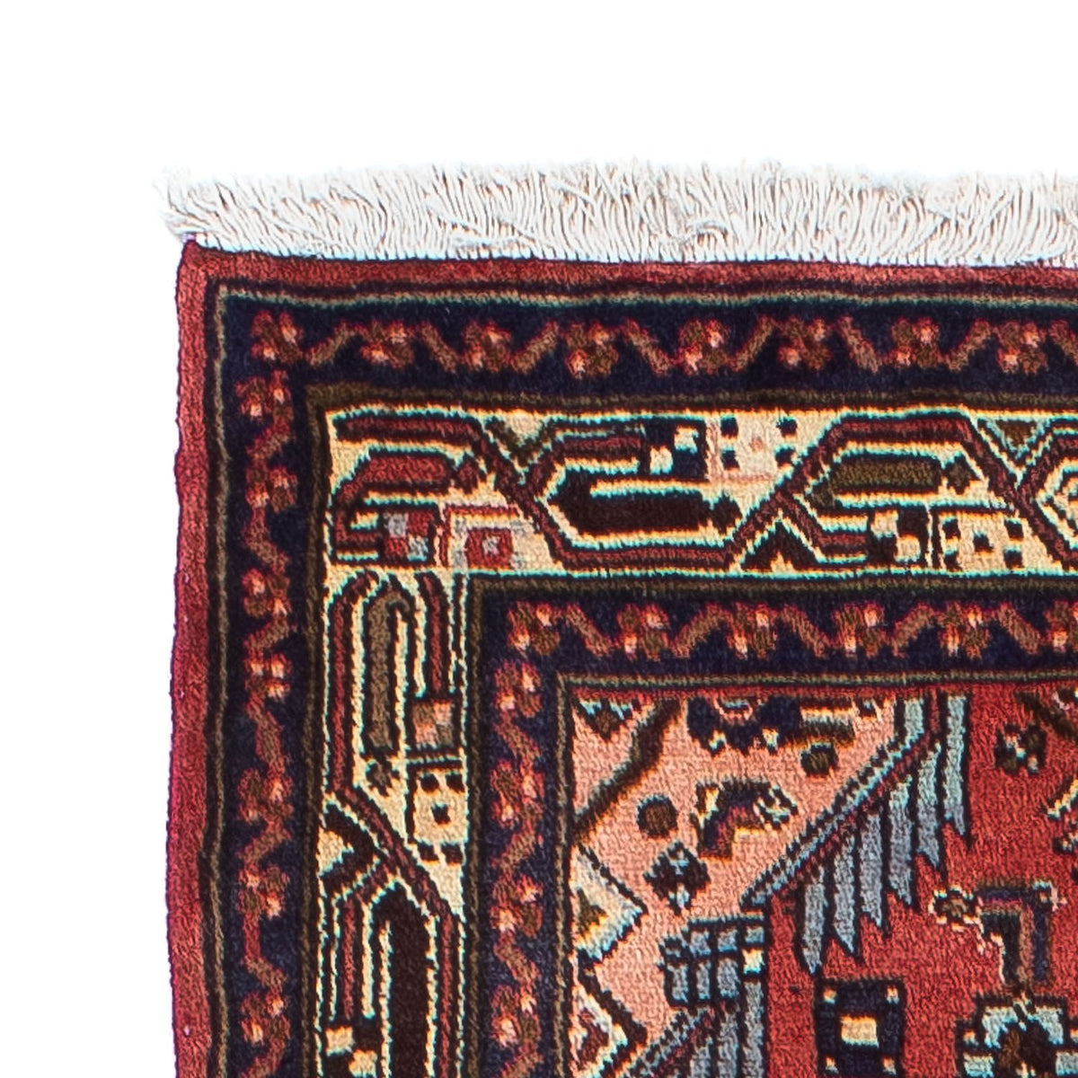 Alfombra de pasillo Alfombra persa - Nómada - 278 x 80 cm - rojo claro