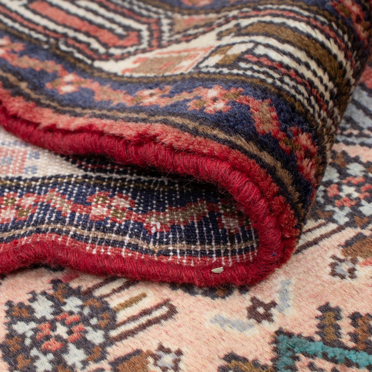 Alfombra de pasillo Alfombra persa - Nómada - 278 x 80 cm - rojo claro