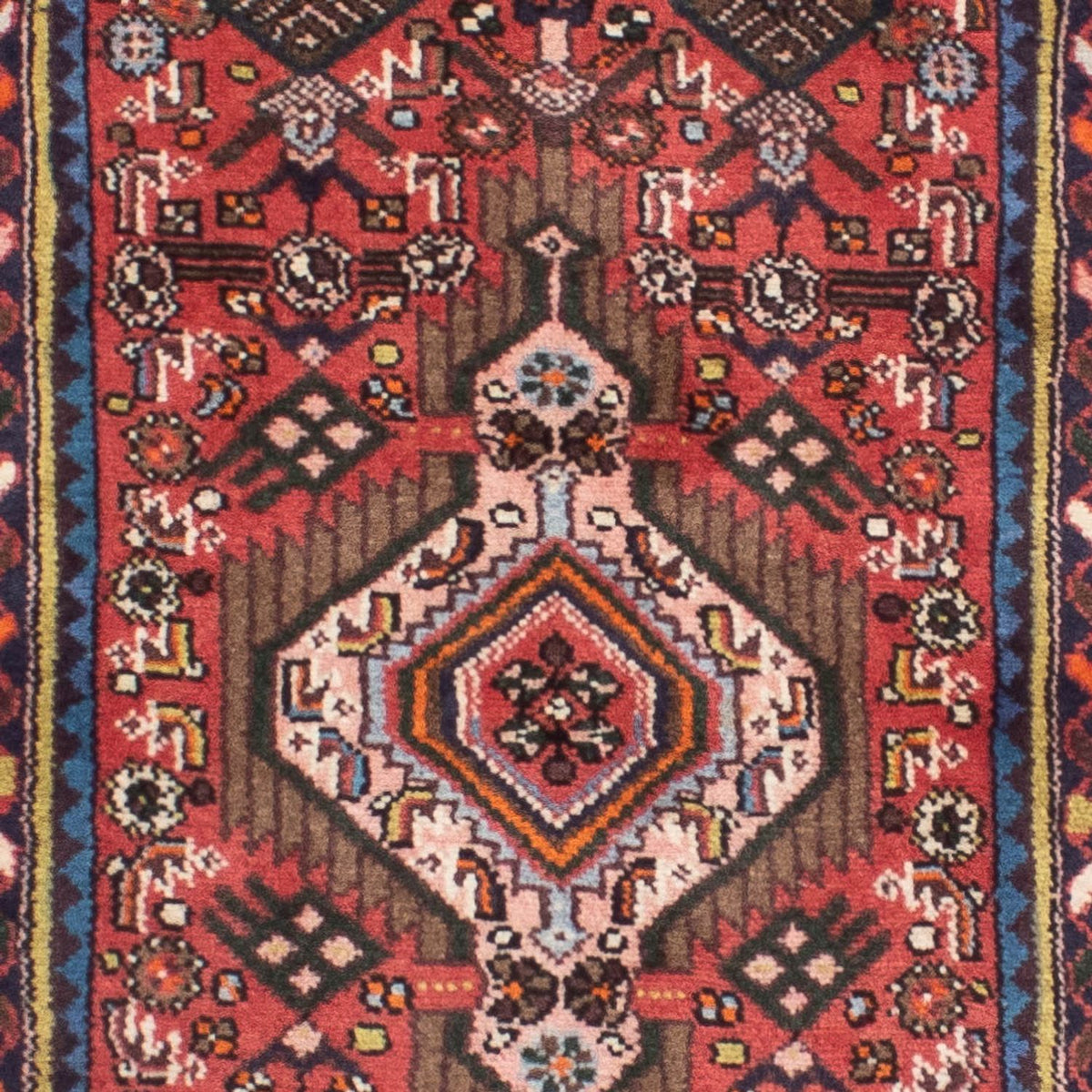 Alfombra de pasillo Alfombra persa - Nómada - 343 x 83 cm - rojo oscuro