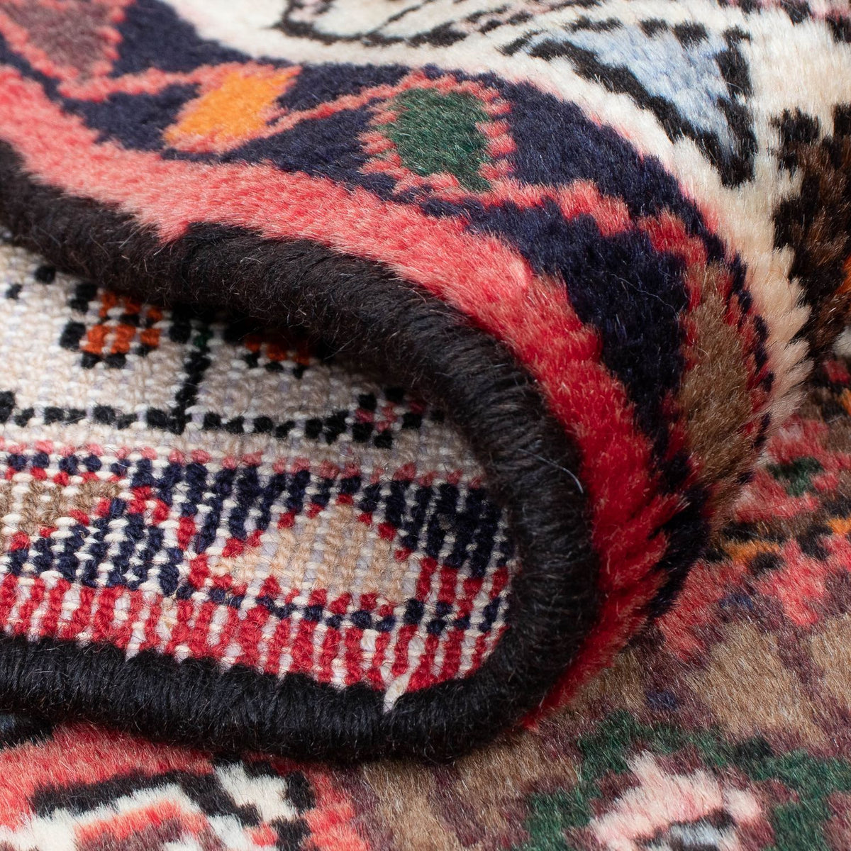 Alfombra de pasillo Alfombra persa - Nómada - 343 x 83 cm - rojo oscuro