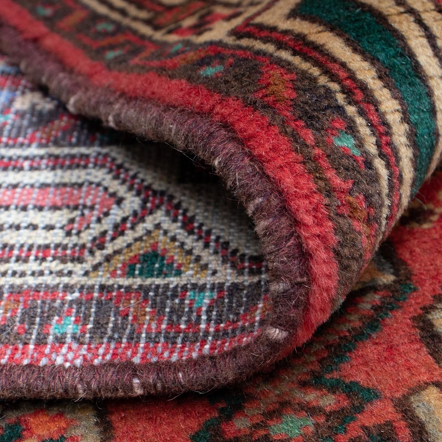 Alfombra persa - Nómada - 130 x 82 cm - rojo claro