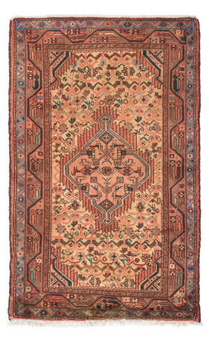 Alfombra persa - Nómada - 130 x 80 cm - rojo claro