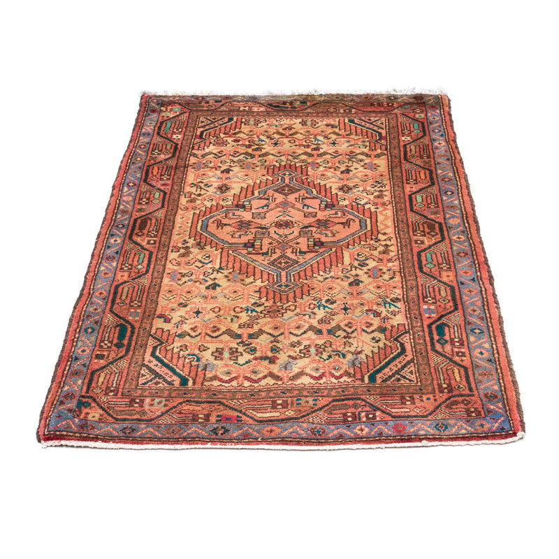 Alfombra persa - Nómada - 130 x 80 cm - rojo claro