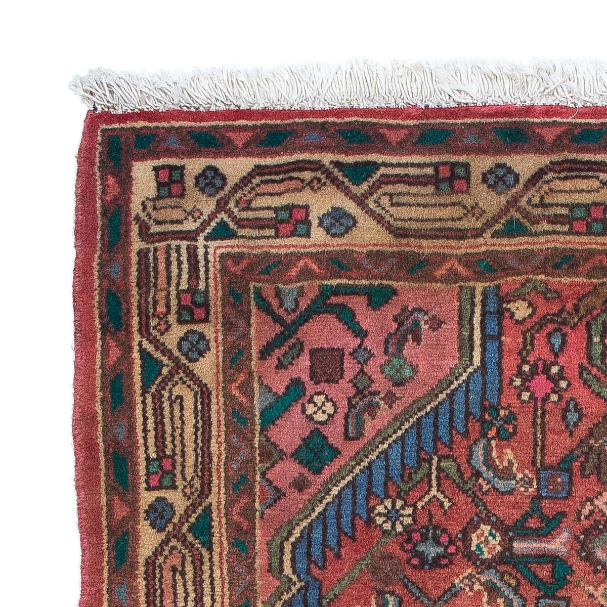 Alfombra persa - Nómada - 155 x 80 cm - rojo claro