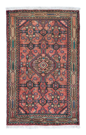 Alfombra persa - Nómada - 124 x 80 cm - rojo claro