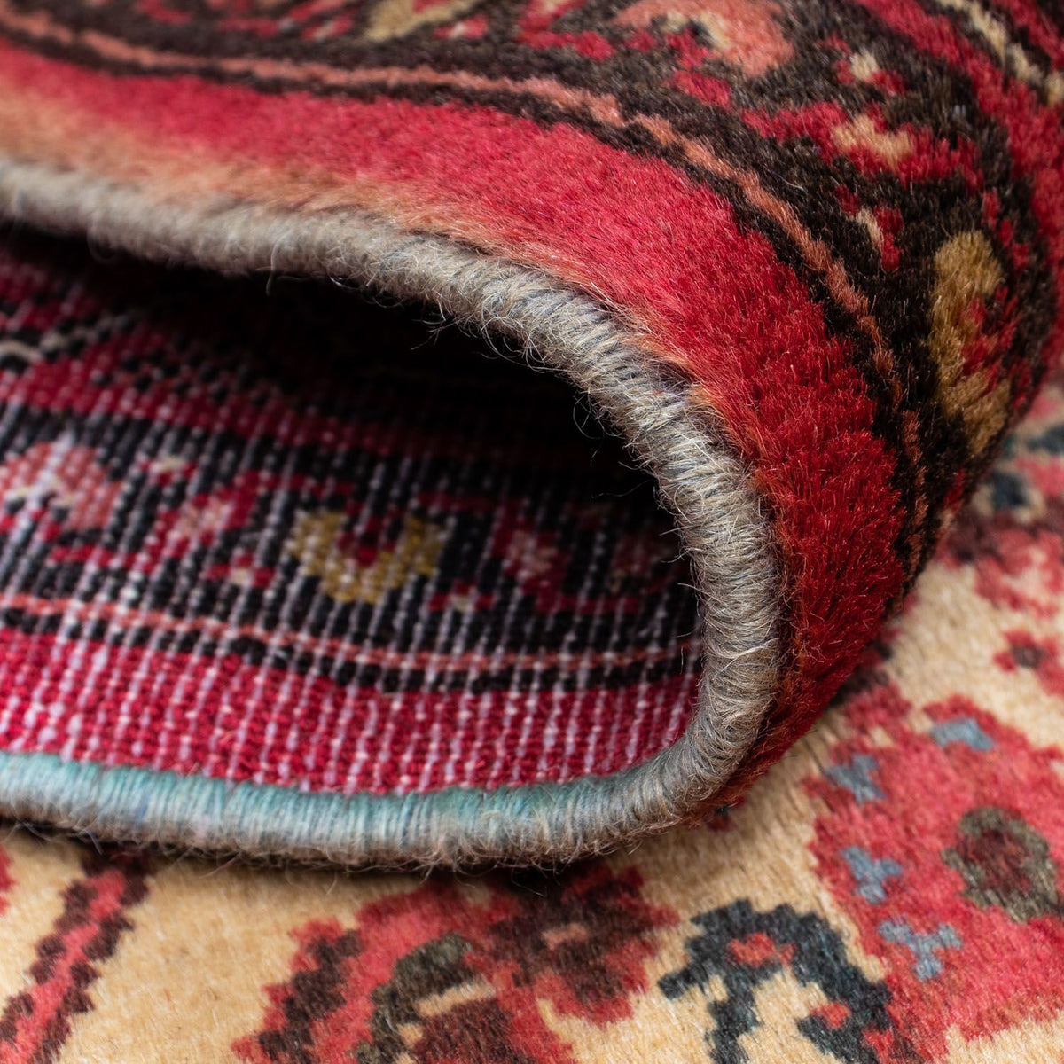 Alfombra persa - Nómada - 132 x 77 cm - rojo