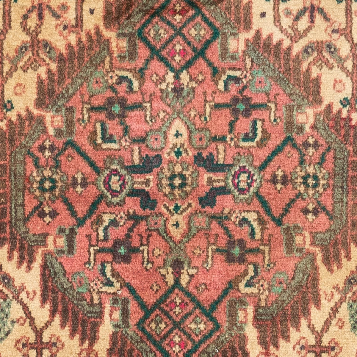 Alfombra persa - Nómada - 135 x 80 cm - rojo claro