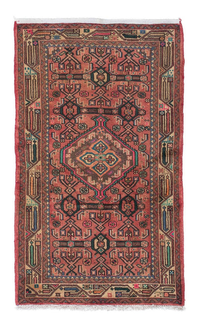 Hamadan Alfombra 80x125cm - Alfombra persa - rojo claro