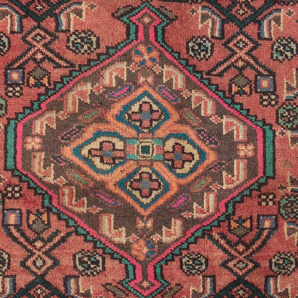 Alfombra persa - Nómada - 125 x 80 cm - rojo claro