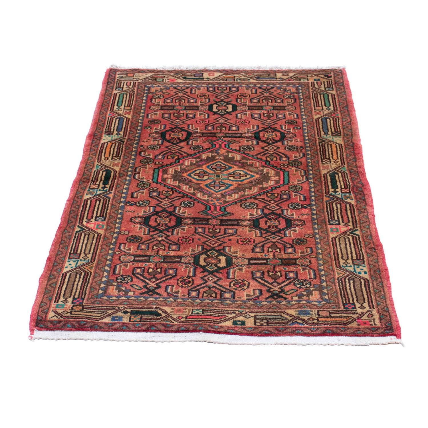 Alfombra persa - Nómada - 125 x 80 cm - rojo claro