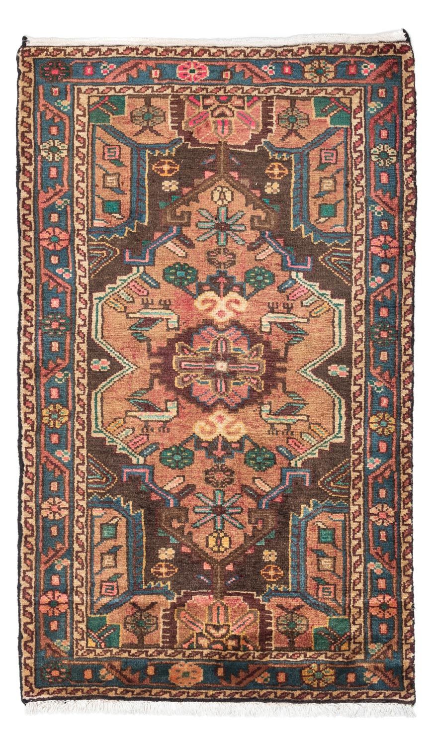 Alfombra persa - Nómada - 135 x 80 cm - rojo claro