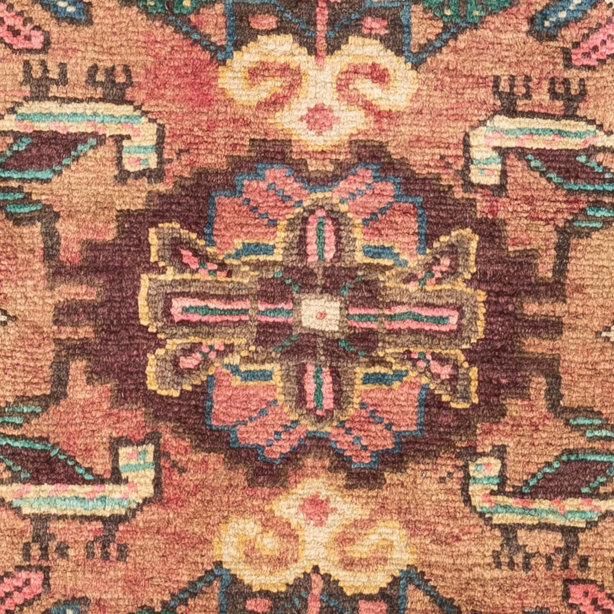 Alfombra persa - Nómada - 135 x 80 cm - rojo claro