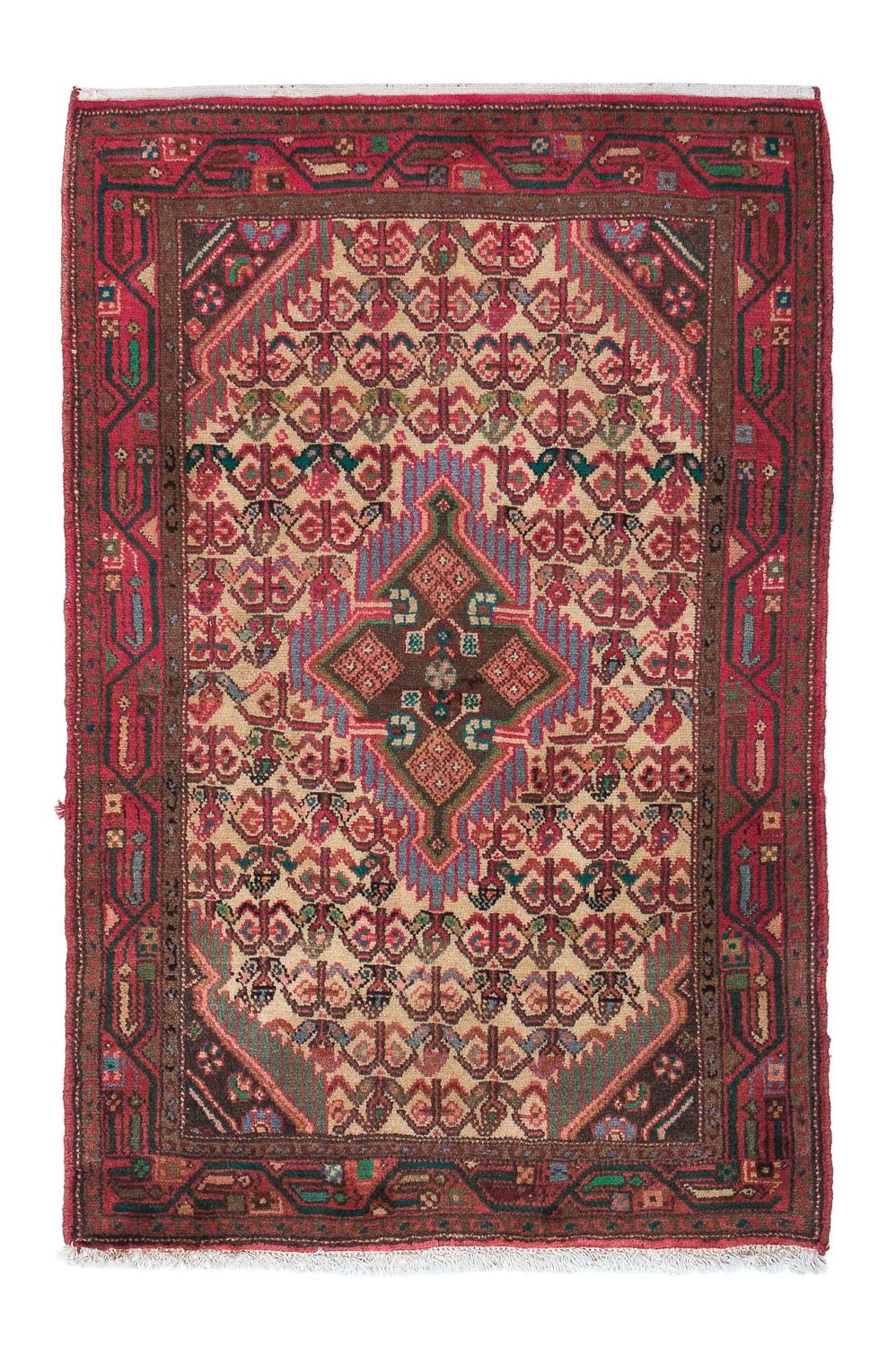 Alfombra persa - Nómada - 125 x 81 cm - beige